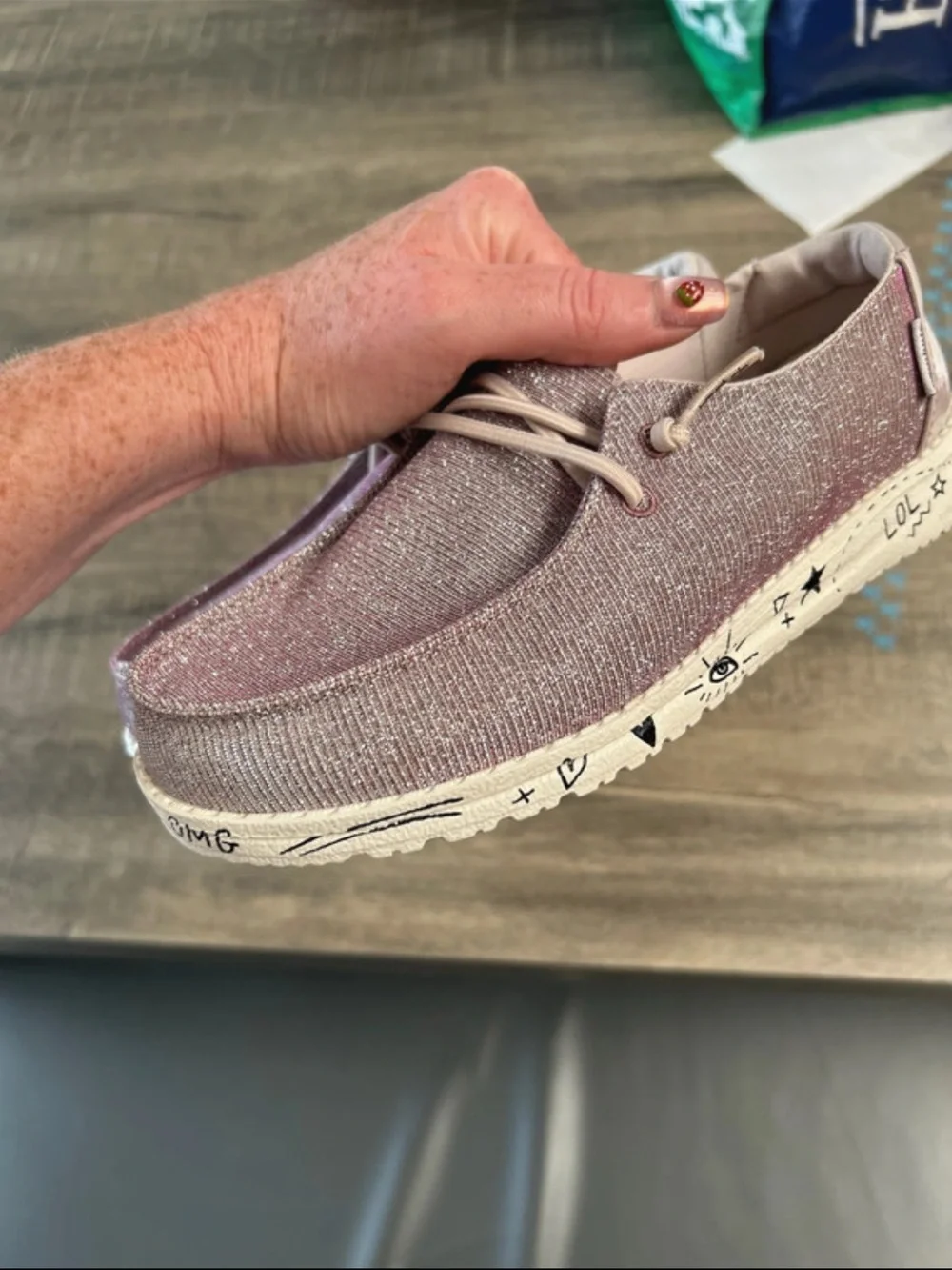 Hey Dude Disco Pink  Slip-On Shoes